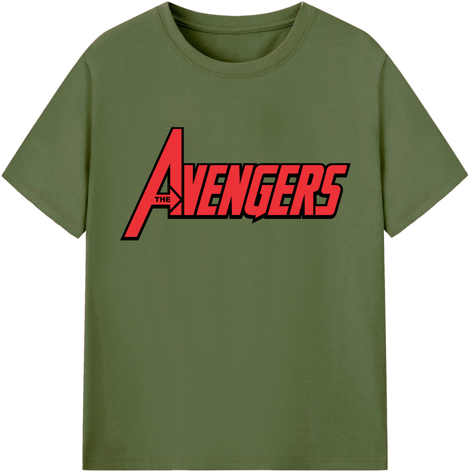 （画像用） アベンジャーズ The Avengers 綿100％半袖Tシャツ（フロントプリント）